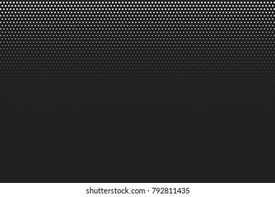 Comic halftone background. Vector retro dotted template for labels and sketches. White and black geometric gradient for pop art designs. Vintage backdrop with isolated pattern for cartoon book.