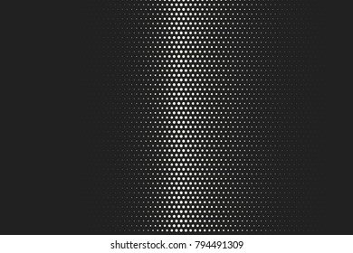Comic halftone background. Vector retro dotted template for labels and sketches. White and black geometric gradient for pop art designs. Vintage backdrop with isolated pattern for cartoon book.