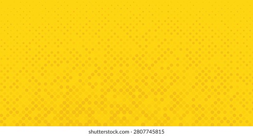 Comic Halftone Yellow gradation gradient background. Simple polka dots pattern for comics and magna. 