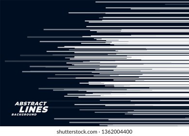 Comic Horizontal Speed Lines Background