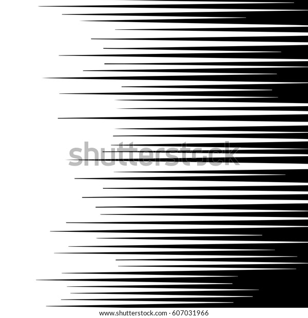 Comic Horizontal Speed Lines Background Stock Vector (royalty Free 