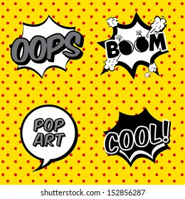 comic icons over dotted background vector illustration  