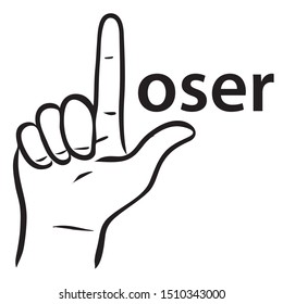 loser sign clip art
