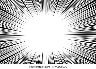 Comic illustration, Speed line fast motion backgrounds