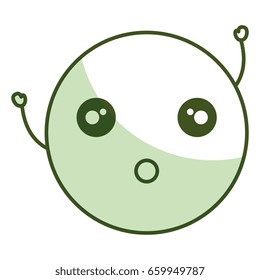 comic kawaii emoticon character
