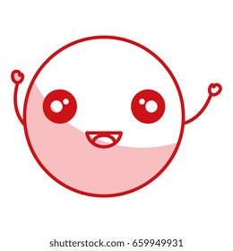 comic kawaii emoticon character