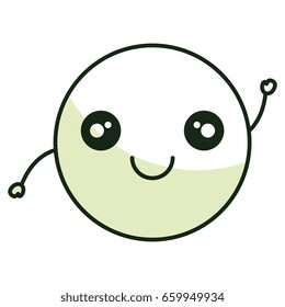comic kawaii emoticon character