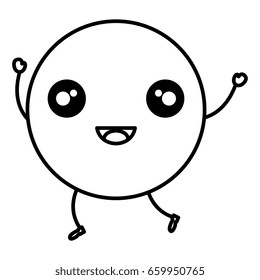comic kawaii emoticon character