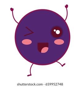 comic kawaii emoticon character