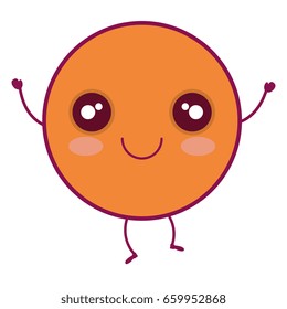 comic kawaii emoticon character