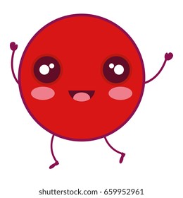 comic kawaii emoticon character