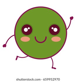 comic kawaii emoticon character