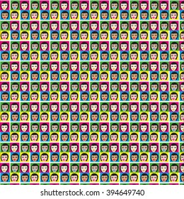 comic lady pattern