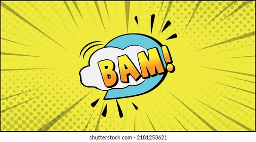 Comiczeichner BAM auf weißem Hintergrund - Vektorgrafik