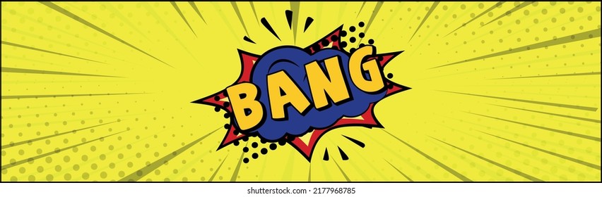 Comic lettering BAMG on white background - Vector illustration