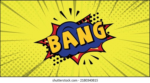 Comic lettering BAMG on white background - Vector illustration