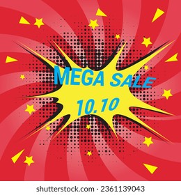 Comic lettering coming soon. Vector bright cartoon illustration in retro pop art style. Comic text sound effects. EPS 10.