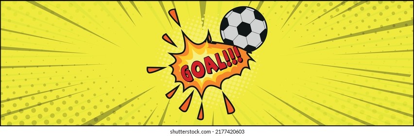 Comic lettering GOAL on white background - Vector illustration