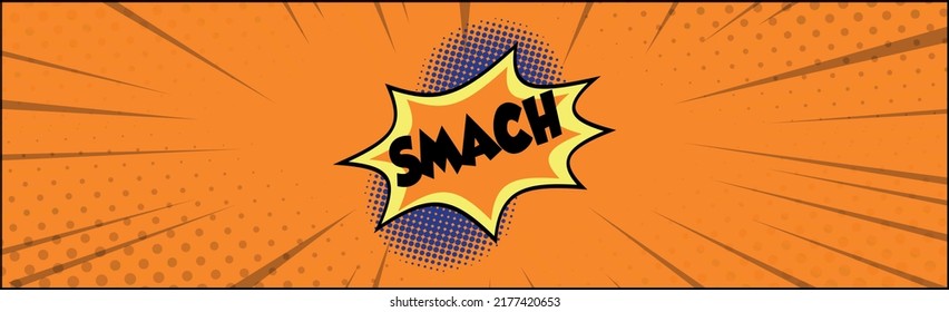 Grabación de comics SMACH en fondo blanco - Ilustración vectorial