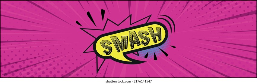Grabación de comics SMASH en fondo blanco - Ilustración vectorial
