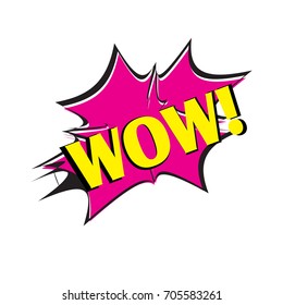 Wow Word Pop Art Style Vector Stock Vector (Royalty Free) 1578524425 ...