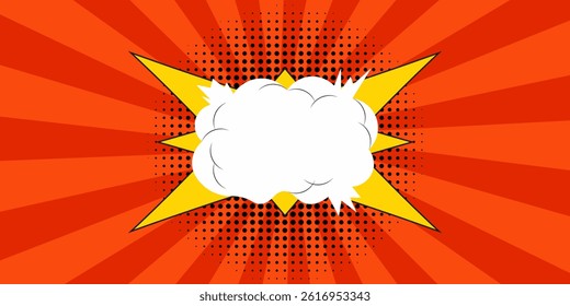 Comic lettering yeah. Vector bright cartoon illustration in retro pop art style. Comic text sound effects. 