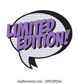 comic limited edition pop art background, illustration in vector format