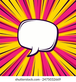 Comic magazine dialogue layout. Comic book grid with speech balloons frames, pop art vector template. Funny communication boxes, dialog frames on colorful background