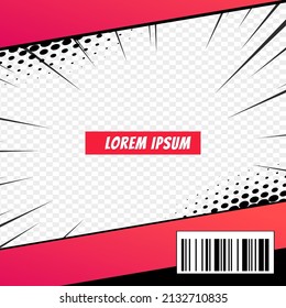 comic magazine front cover page design