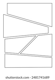 Comic or Manga background, pop art backdrops in frames and panel for mangaka or comic artists. Action scene