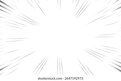 Comic and manga books speed lines background. Superhero action  explosion background. Vector ilustration.