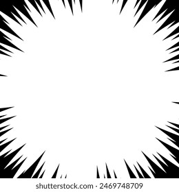 comic manga style background retro anime lines vector cartoon image