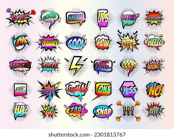 Comic or manga text vector illustration or animation. EPS10