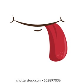 comic mouth showing a tongue icon