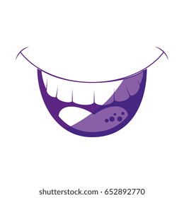 comic mouth smiling
