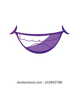 comic mouth smiling
