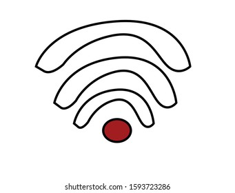 comic newspaper office wifi icon