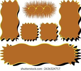 Comic Orange Color burst. Pop art retro vector Illustrator.