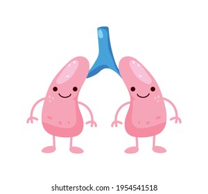 órganos cómicos pulmones icono humano