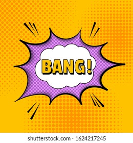 Comic Page Bright Template Bang Wording Stock Vector (Royalty Free ...