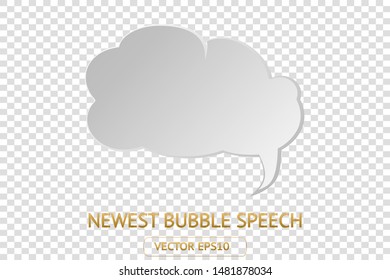 Comic paper speech bubble isolated sticker white vector icon set background. Cartoon bubble speech tag icon. Cloud bubble speech design for talk, message, dialogue. Balloon bubble speech textbox