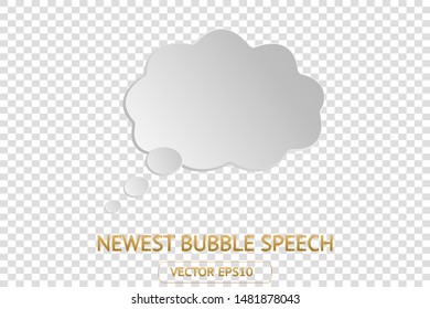 Comic paper speech bubble isolated sticker white vector icon set background. Cartoon bubble speech tag icon. Cloud bubble speech design for talk, message, dialogue. Balloon bubble speech textbox