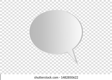 Comic paper speech bubble isolated sticker vector icon. Empty cartoon bubble speech tag icons. Cloud bubble speech design for text, thought, talk, message, dialog. Balloon bubble empty speech textbox