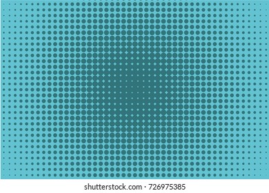Comic pattern. Halftone background. Blue color. Dotted retro backdrop, panels with dots, points, circles, rounds. Design element for web banners, posters, cards, wallpaper, sites.  