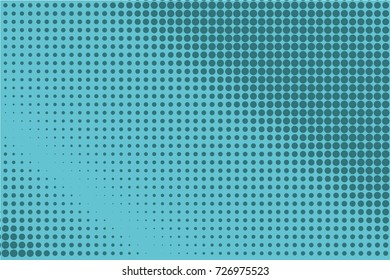 Comic pattern. Halftone background. Blue color. Dotted retro backdrop, panels with dots, points, circles, rounds. Design element for web banners, posters, cards, wallpaper, sites.  