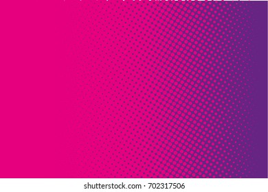 Comic pattern. Halftone background. Purple. pink color. Dotted retro backdrop, panels with dots, points, circles, rounds. Design element for web banners, posters, cards, wallpaper, sites