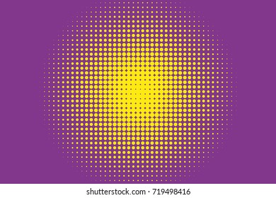 Comic pattern. Halftone background. Purple, lilac color. Dotted retro backdrop, panels with dots, points, circles, rounds. Design element for web banners, posters, cards, wallpaper, sites.  