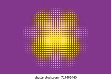 Comic pattern. Halftone background. Purple, lilac color. Dotted retro backdrop, panels with dots, points, circles, rounds. Design element for web banners, posters, cards, wallpaper, sites.  