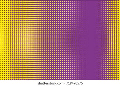 Comic pattern. Halftone background. Purple, lilac color. Dotted retro backdrop, panels with dots, points, circles, rounds. Design element for web banners, posters, cards, wallpaper, sites.  