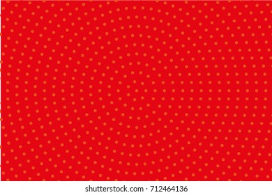 Comic pattern. Halftone background. Red, orange color. Dotted retro backdrop, panels with dots, points, circles, rounds. Design element for web banners, posters, cards, wallpaper, sites.  
